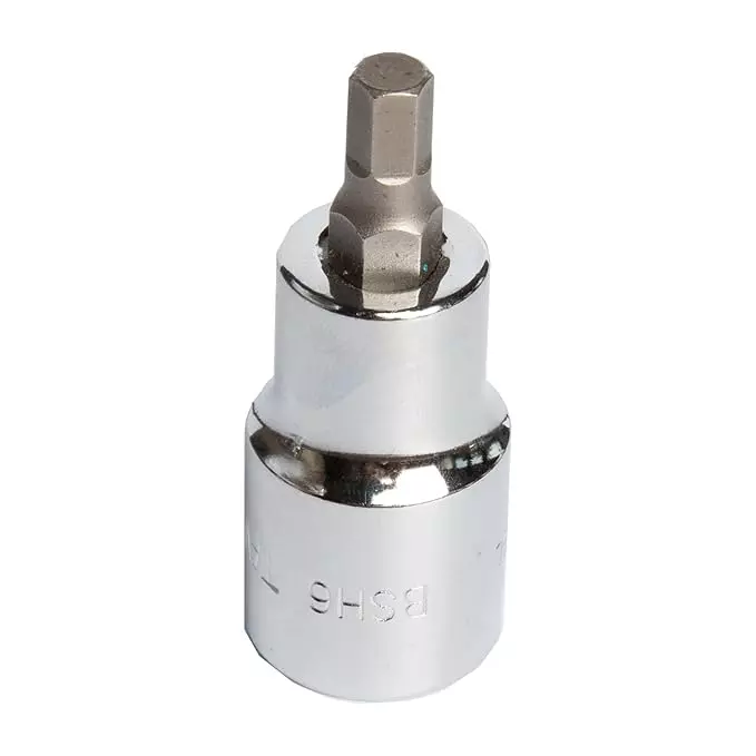 Taparia 12.7 mm (1/2 Inch) Square Drive, 6 mm Hex Bit Socket, BSH6