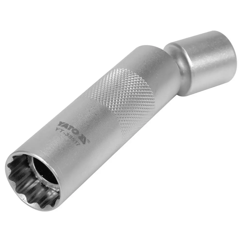 Yato Spark Plug Socket 16 mm (3/8 inch), YT-38517