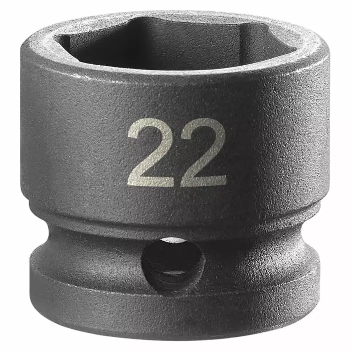 Facom 22mm, 1/2 inch Drive Impact Socket, 26 mm length, NSS.22A