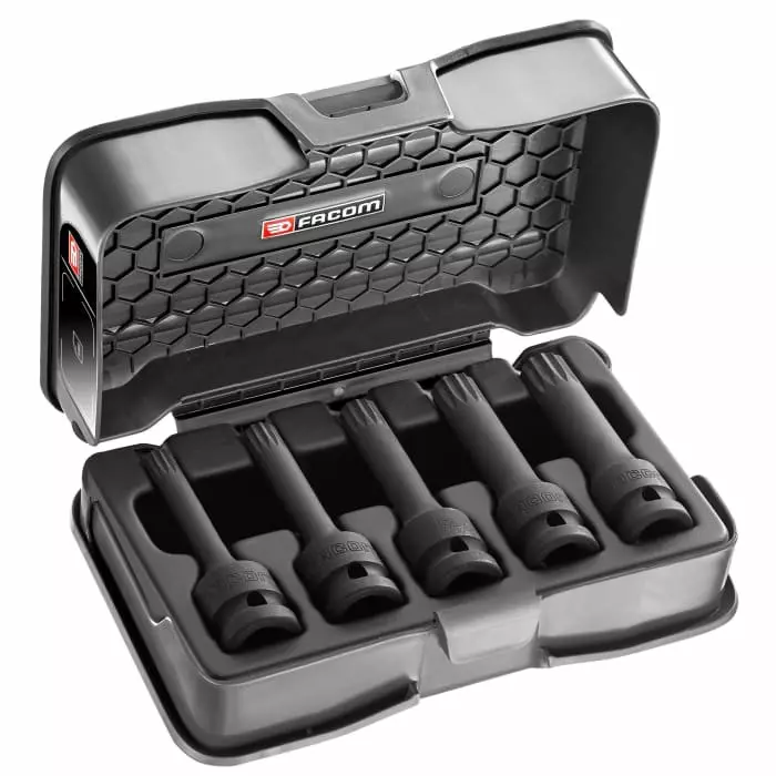 Facom M10, M12, M14, M16, M18, 1/2 inch Drive Impact Socket, NSVL.J5APB