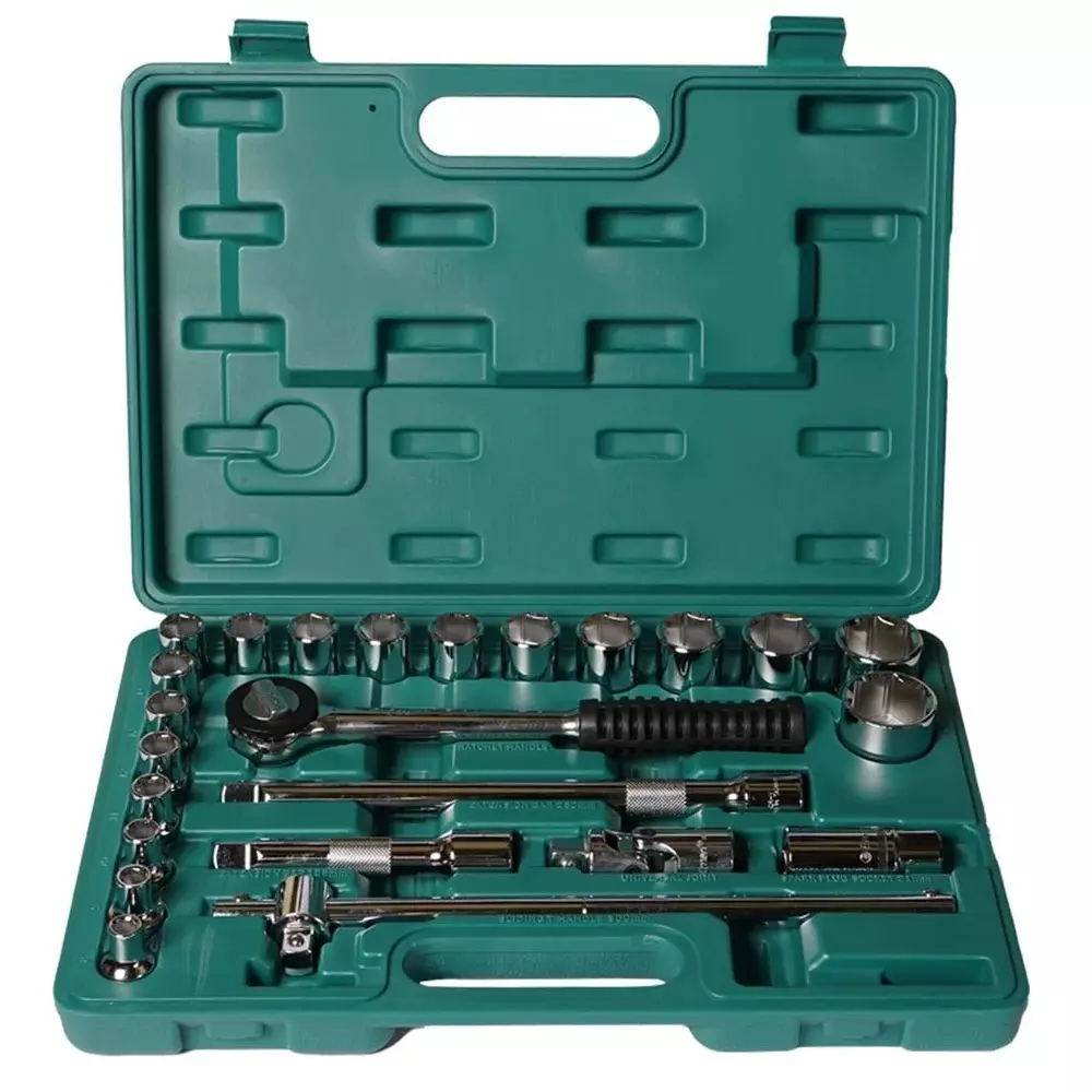 Eastman Tools 1/2 inch (12.7 mm) Drive Impact Socket Set Chrome Vanadium Steel Body and BMC Pack, E-2202-624-BM (Set of 24 Pcs)