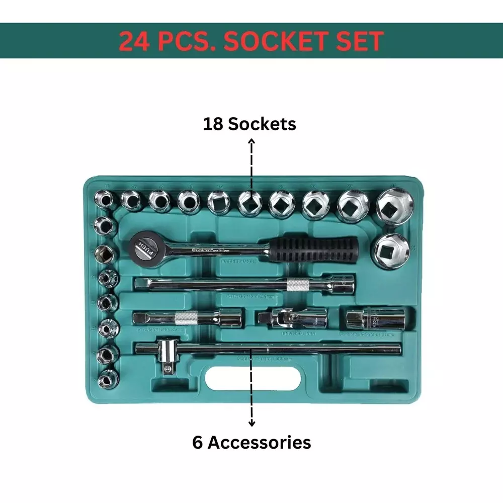 eastman-12-inch-127-mm-drive-impact-socket-set-chrome-vanadium-steel-body-and-bmc-pack-e-2202-624-bm-set-of-24-pcs
