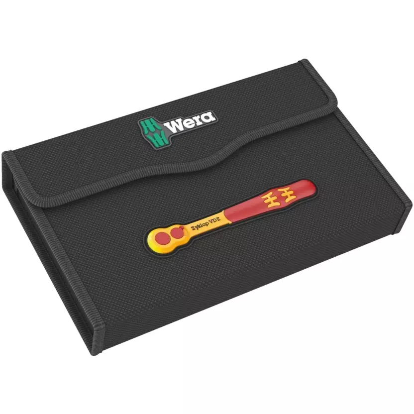 wera-8100-sb-vde-1-zyklop-ratchet-set-insulated-type-with-switch-lever-38-inch-95-mm-drive-size-and-1000-v-rating-5004970001-set-of-17-set-of-17