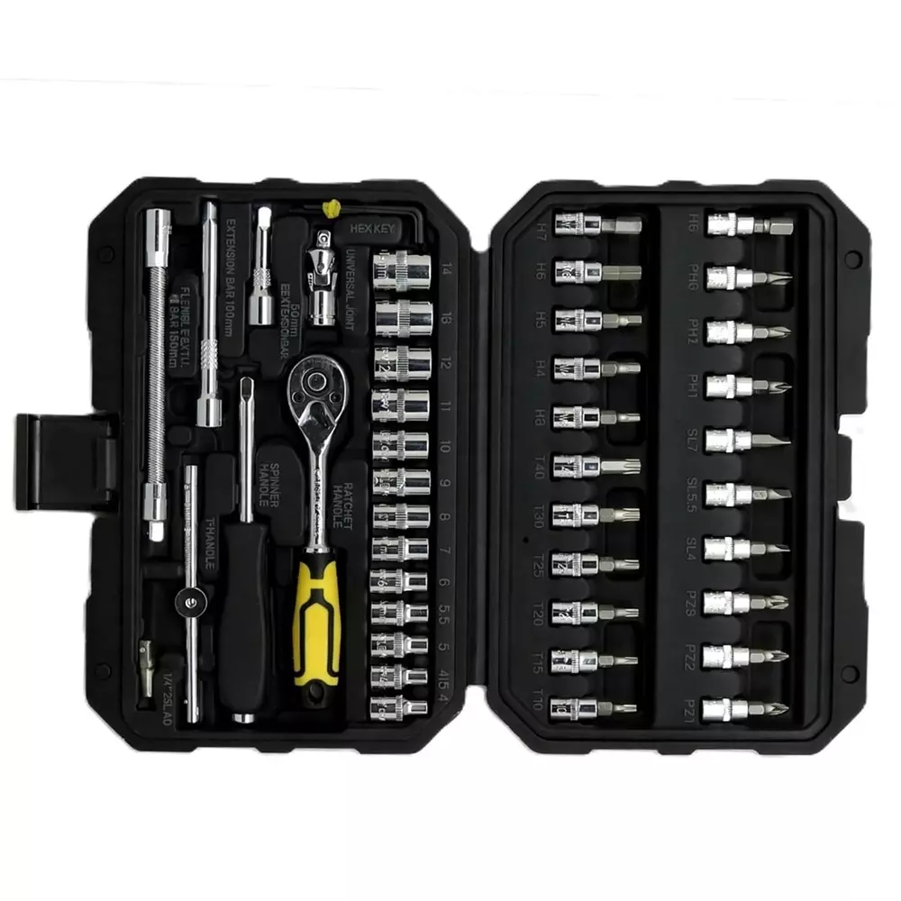 stanley-46-pcs-socket-set-with-ratchet-handle-14-inch-635-mm-square-drive-and-chrome-plated-finish-stmt79055