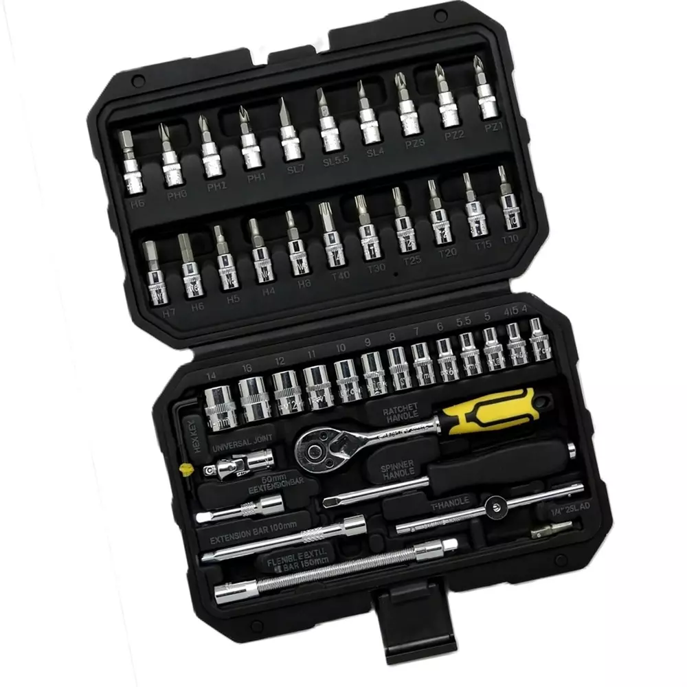 stanley-46-pcs-socket-set-with-ratchet-handle-14-inch-635-mm-square-drive-and-chrome-plated-finish-stmt79055