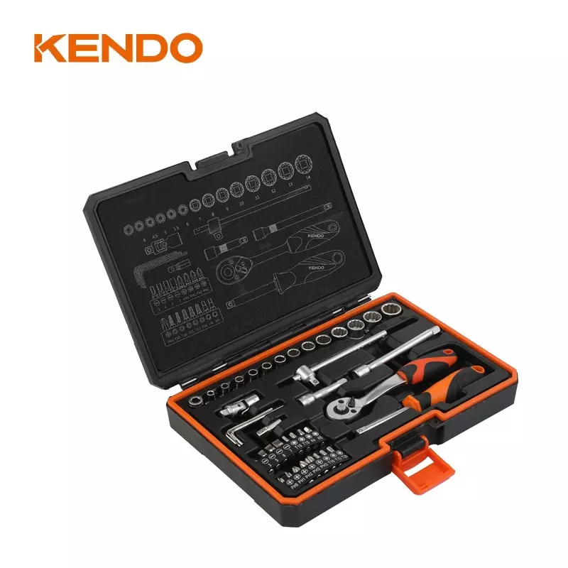 kendo-625-mm-orange-black-cr-v-socket-set-90562-pack-of-42-pcs