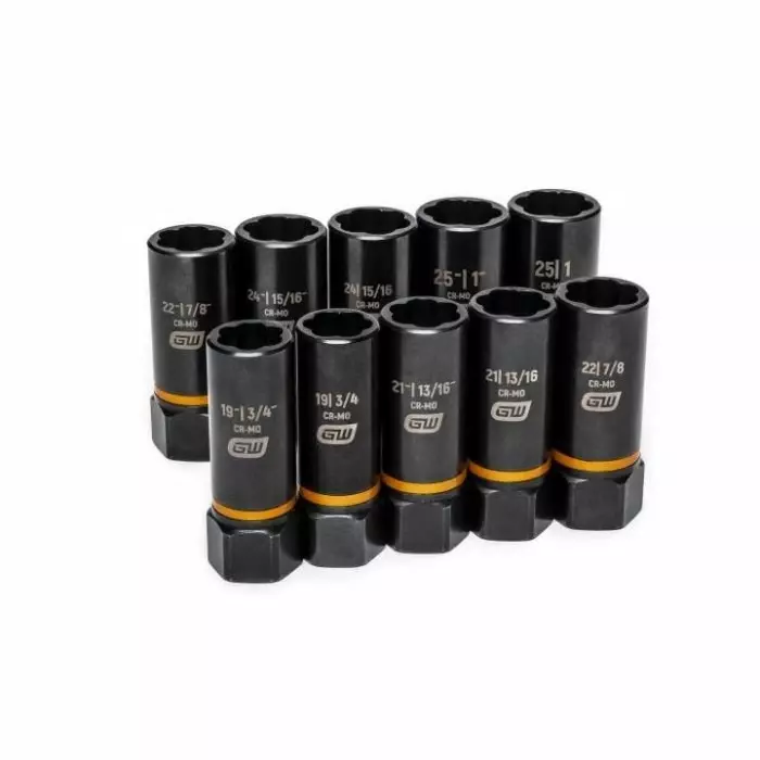 GEARWRENCH 10-Piece Metric 1/2 in Standard Socket Set with Ratchet Extraction, 86071