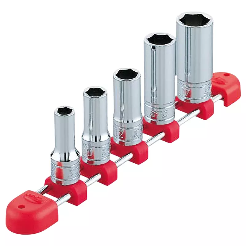 Ktc Hexagon Semi-Deep Socket Set 9.5 mm Sq. Drive, TB3M05