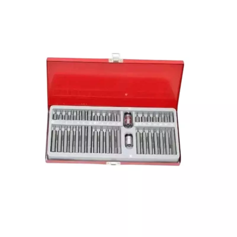 GENERIC 40 Pcs Heavy Duty Bit Socket Set Cast Iron Body and 1/2 & 3/8 inch (12.7 and 9.5 mm) Drive Size for Automotive Repairing