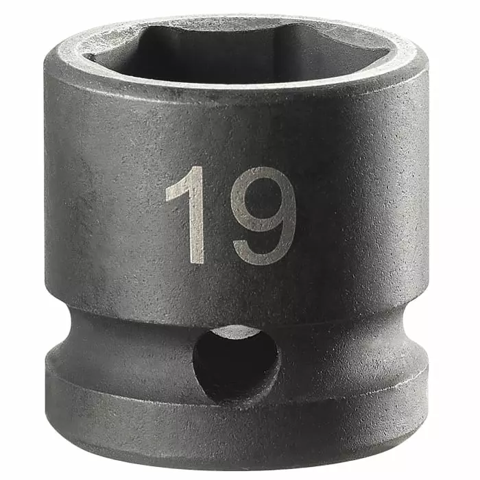 Facom 19mm, 1/2 inch Drive Impact Socket, 24 mm length, NSS.19A