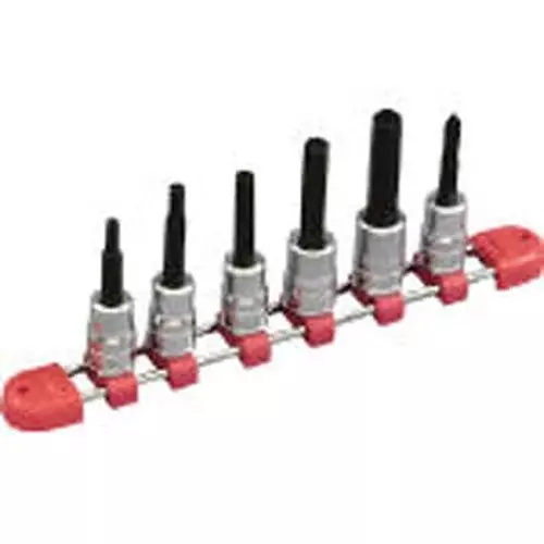 Ktc Hexagon Bit Socket Set 9.5 mm Sq. Drive, TBT3L06BPH