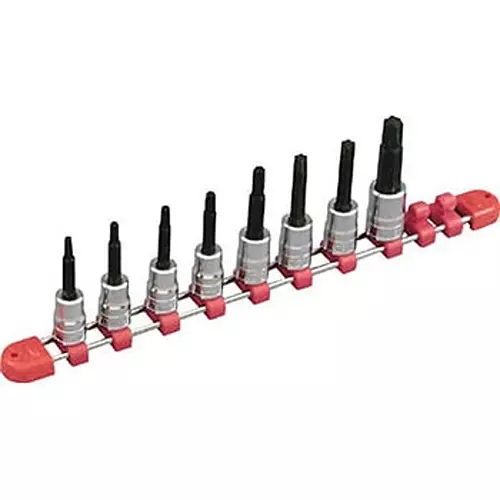 Ktc Short T-Torx Bit Socket Set T20S-T55S 9.5 mm Sq. Drive, TBT3S08T (Pack of 8)