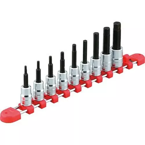 Ktc Hexagon Bit Socket 9 Pcs Set 9.5 mm Sq. Drive, TBT309BH