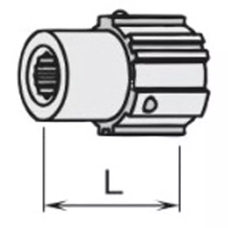 TONE Inner Socket / First M24 Size 47 mm Length Black, KS24T
