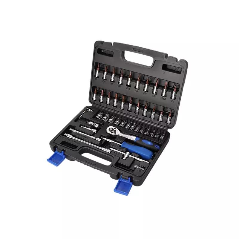 Tata Agrico Socket Set 6.35 mm (1/4 inch) Square Drive, NA-2462 (Set of 46 Pcs)