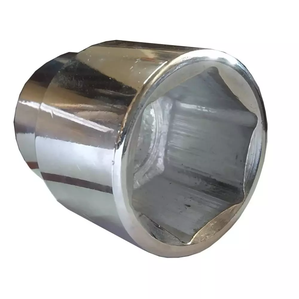 venus-heavy-duty-bi-hex-socket-silver-chrome-vanadium-steel-34-inch-19-mm-drive-size-polished-41-mm-hex-size-for-tractor-trolly-trucks-41