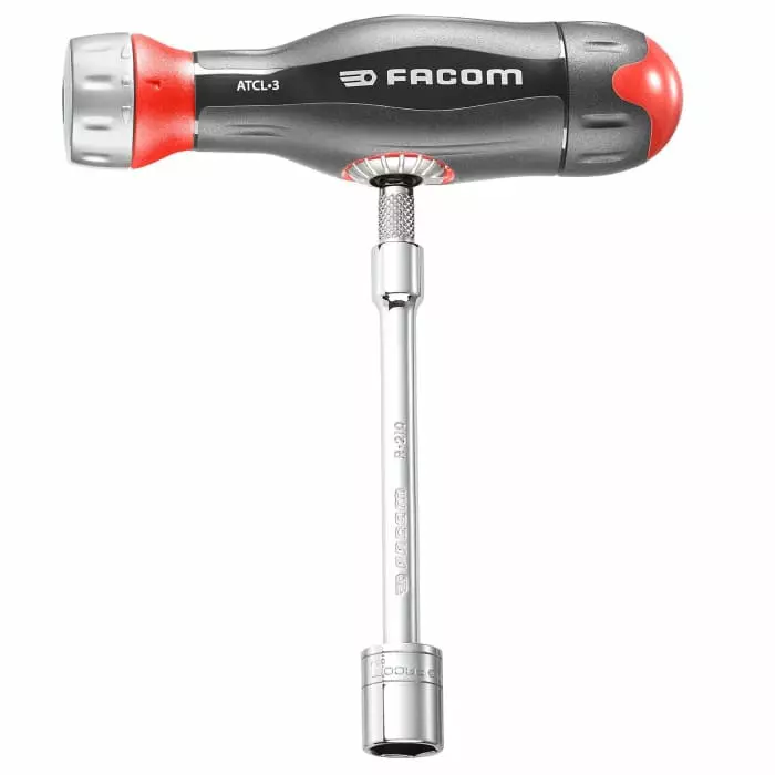 Facom 38-Piece Metric 1/4 inch Standard Socket/Bit Set with Ratchet, 6 point, R.161-6ATCL3PB