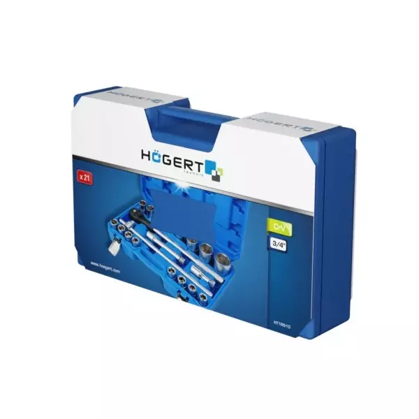 hogert-technik-21-pcs-socket-set-34-inch-19-mm-drive-size-24-teeth-and-cr-v-alloy-steel-body-ht1r510