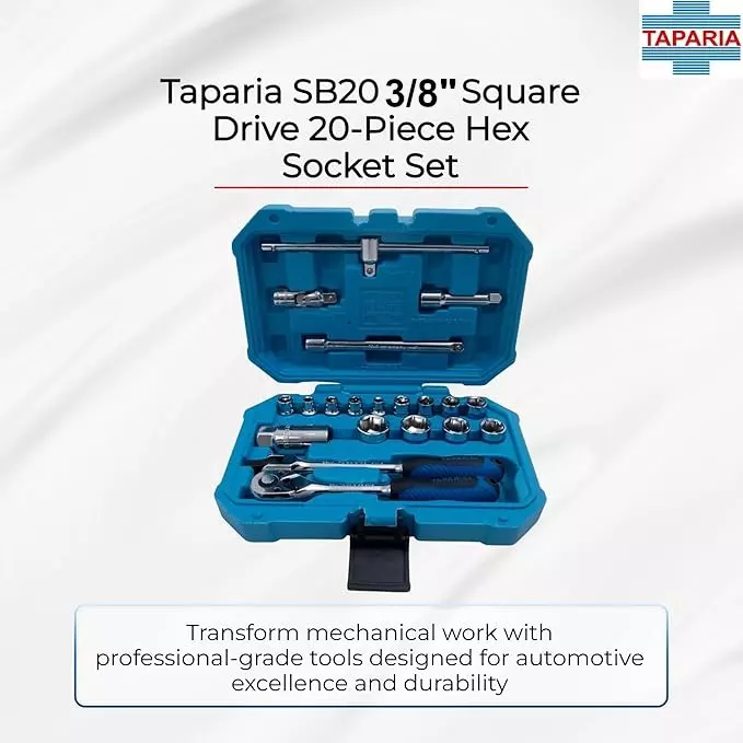 taparia-20-pcs-socket-set-made-of-alloy-steel-and-38-inch-95-mm-square-drive-in-polished-finish-sb-20