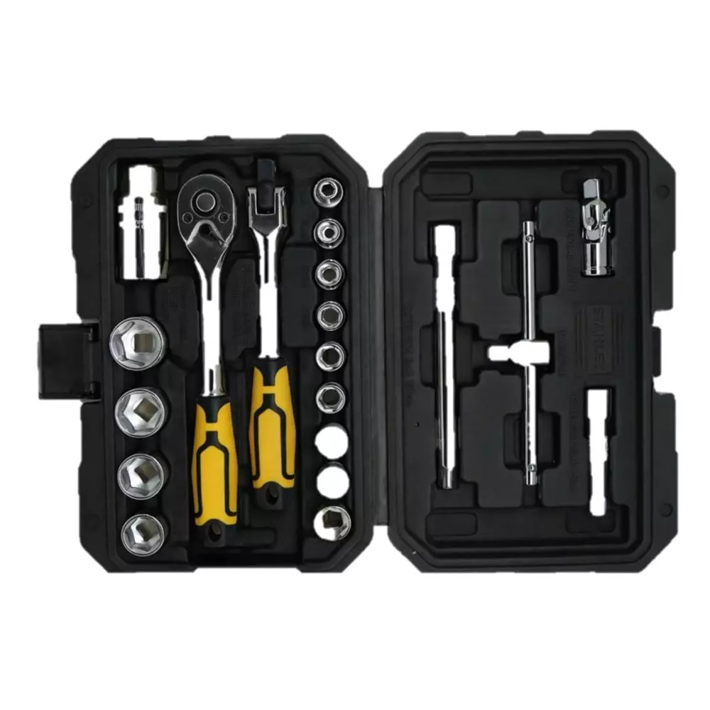 stanley-20-pcs-socket-set-with-ratchet-handle-38-inch-95-mm-square-drive-and-chrome-plated-finish-stmt79056