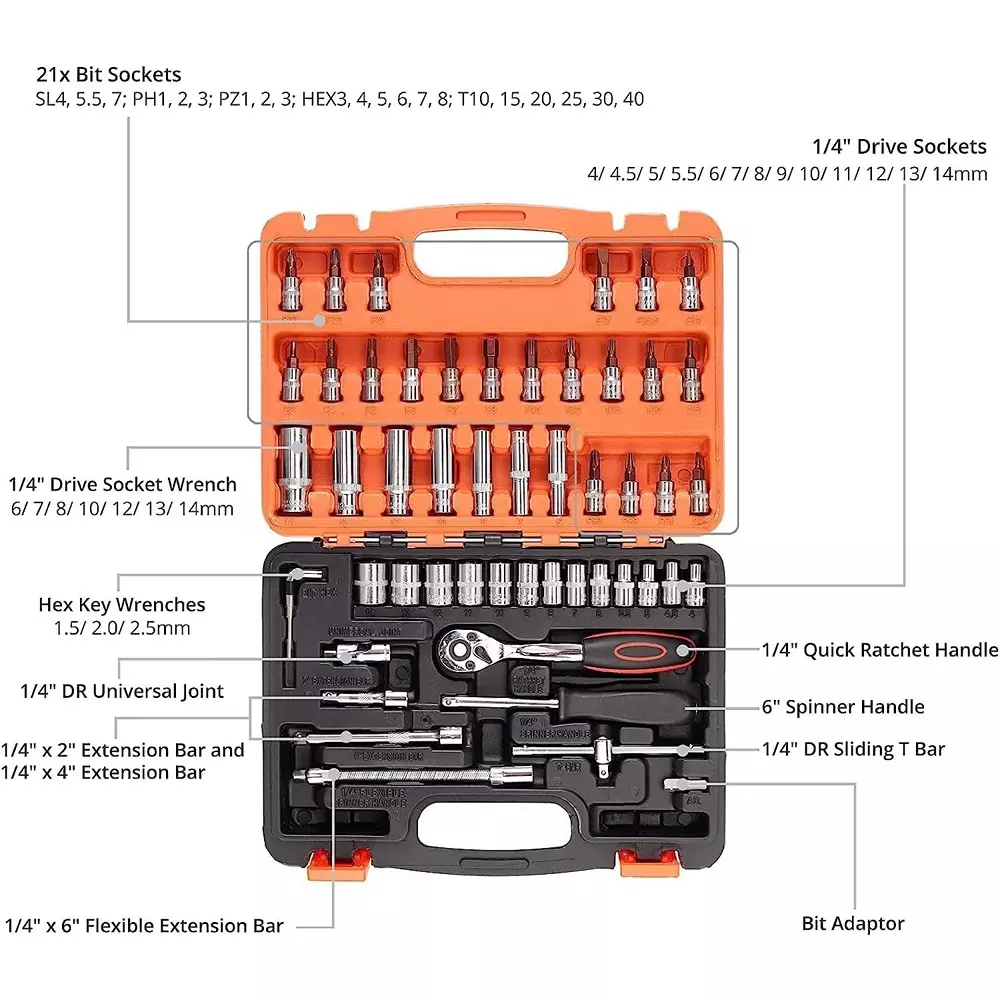 generic-53-pcs-blow-molding-box-socket-set-chrome-vanadium-steel-14-inch-635-mm-ratchet-wrench