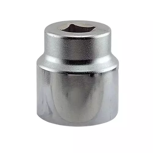Venus Heavy Duty Hex Socket Silver Chrome Vanadium Steel 3/4 Inch (19 mm) Drive Size Polished 46 mm Hex Size for Tractor, Trolly & Trucks