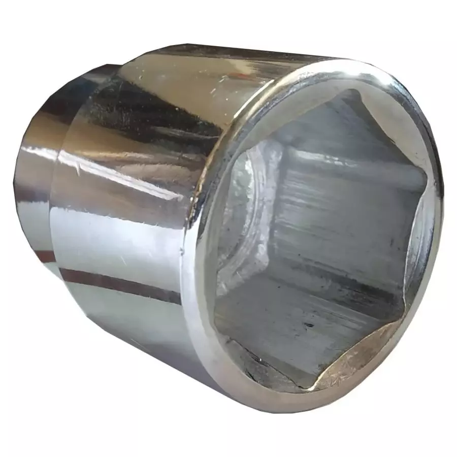 venus-heavy-duty-bi-hex-socket-silver-chrome-vanadium-steel-34-inch-19-mm-drive-size-polished-46-mm-hex-size-for-tractor-trolly-trucks-46