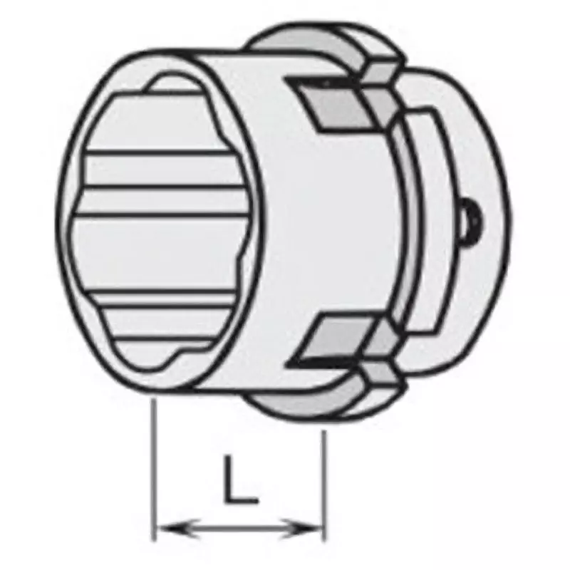 TONE Outer Socket / Construction First M16 Chrome Finish, KSM16
