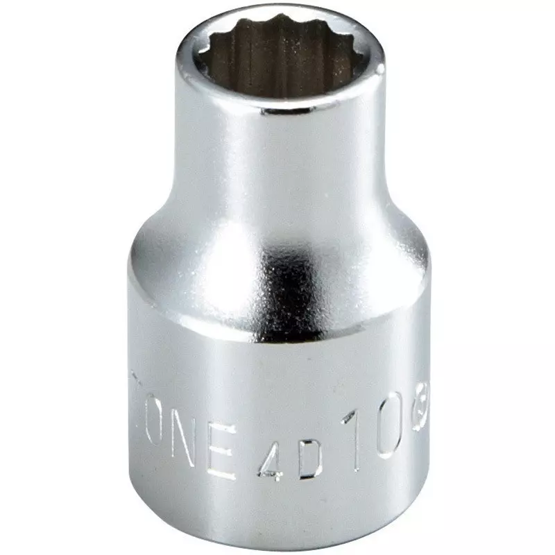 TONE Socket 12-Sided Type 4D Structural Steel 11 mm Dia. 35 mm Length, 4D-11HP