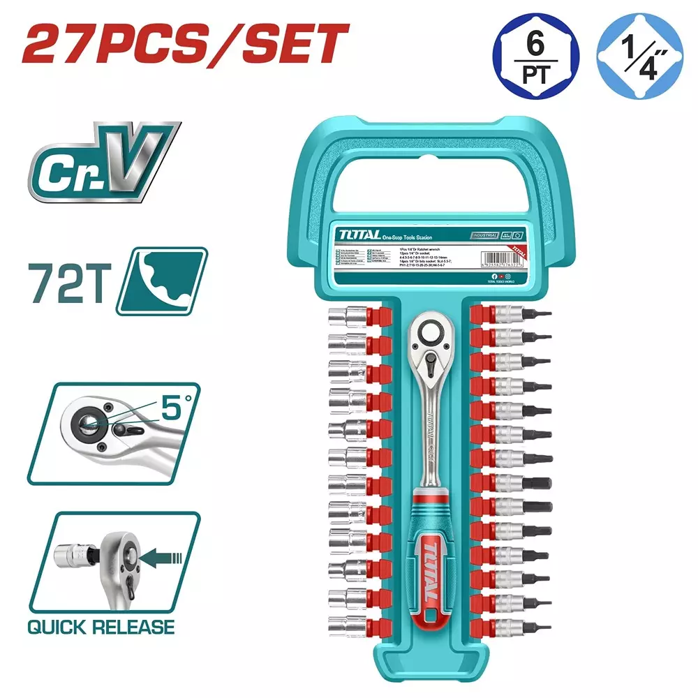 total-socket-bit-set-635-mm-14-inch-drive-size-4-to-14-mm-tht141271-set-of-27