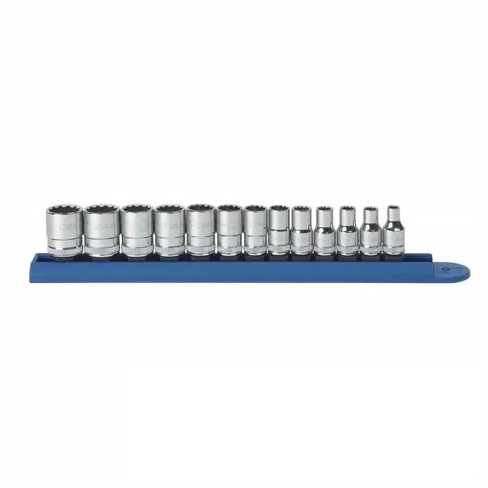 GEARWRENCH 13-Piece Metric 1/4 in Standard Socket Set 12 point, 80306