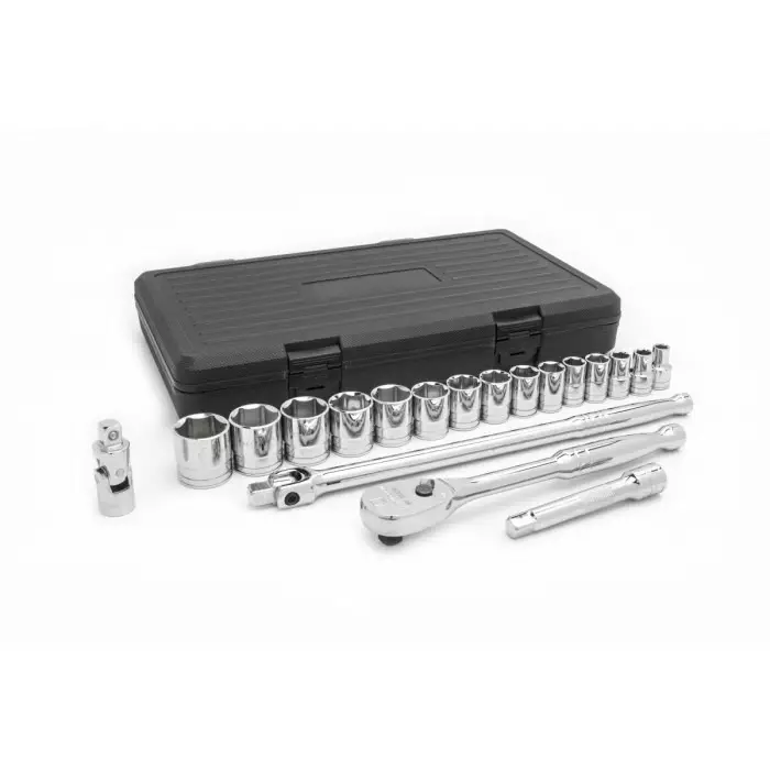 GEARWRENCH 19-Piece Imperial 1/2 in Standard Socket Set with Ratchet 6 point, 80791