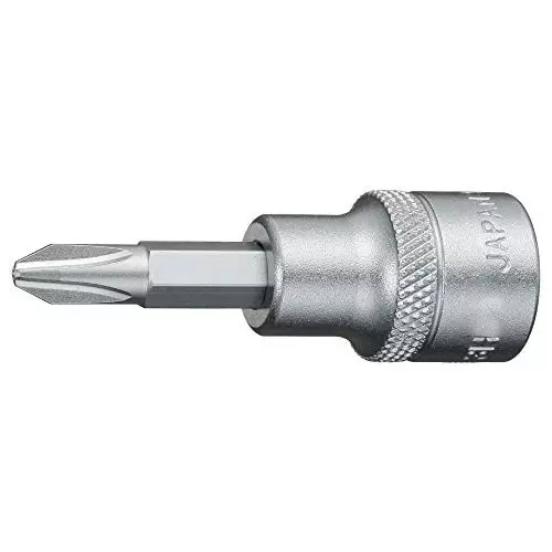 TONE Driver Bit Socket + One Head (+)No.3 Tipe Size 9.5 mm Insertion angle, HP3H-P3