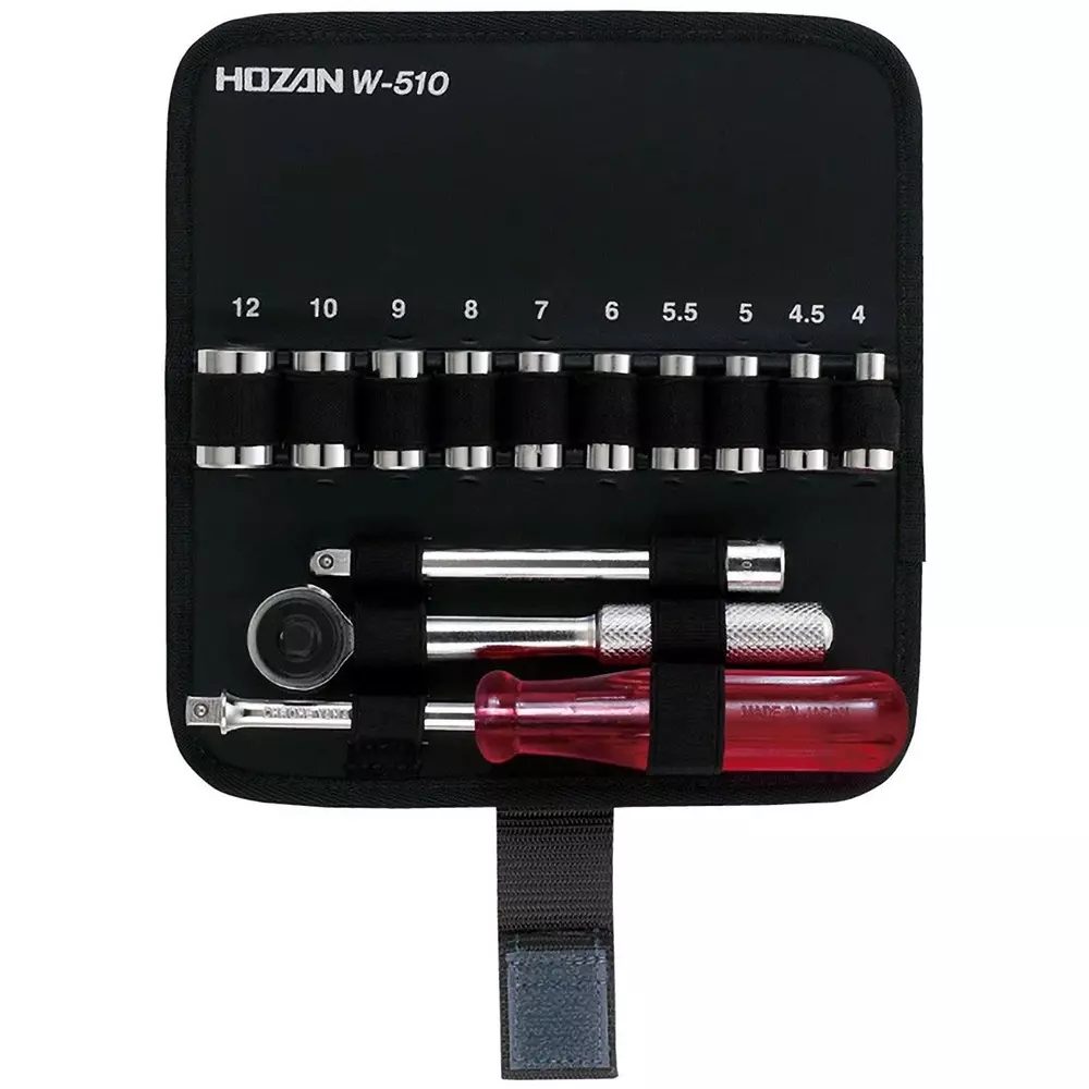 HOZAN Socket Wrench Set, W-510 (Pack of 10)