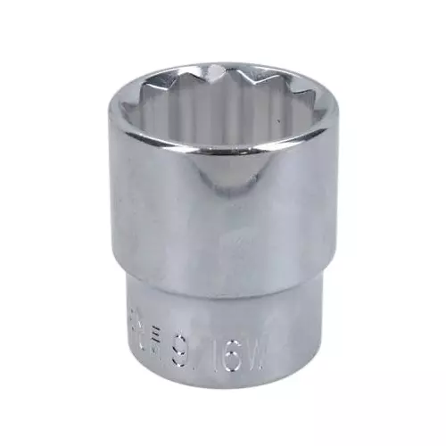 Venus Heavy Duty Hex Socket Silver Chrome Vanadium Steel 3/4 Inch (19 mm) Drive Size Polished 33 mm Hex Size for Tractor, Trolly & Trucks