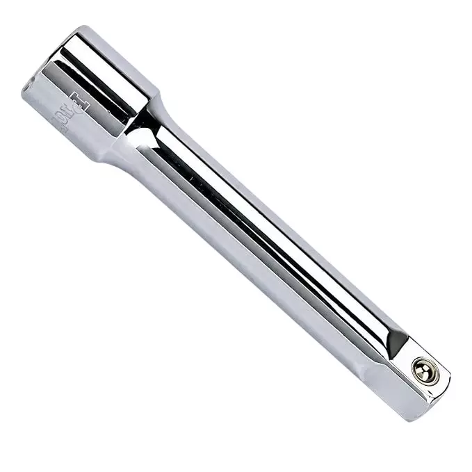Venus Socket Extension Rod Silver Chrome Vanadium Steel 3 Inch (75 mm) Length for 1/2 Inch Bi Hex & Hex Sockets