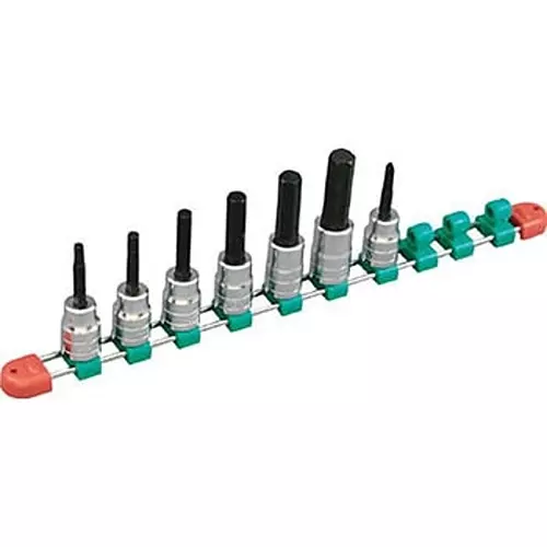 Ktc Long Hexagon Bit Socket Set 5 mm-17 mm 12.7 mm Sq. Drive, TBT4L09H (Pack of 9)