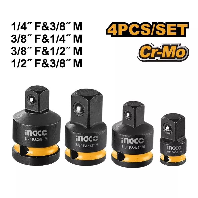 ingco-4-pcs-impact-socket-adaptor-set-cr-mo-steel-body-and-cold-extrusion-heat-treatment-hkisad12438