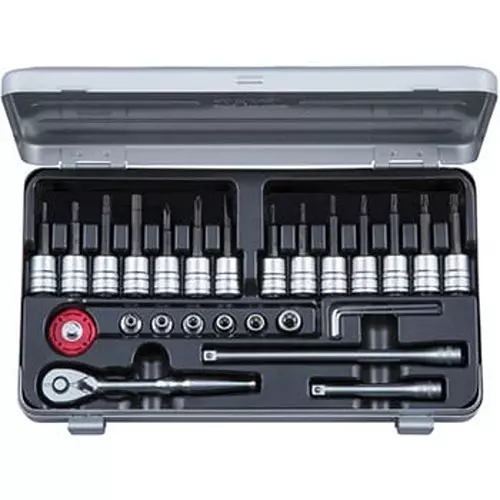 Ktc T Torx/E Torx/Hexagon Bit Socket Wrench Set, TBT226TH