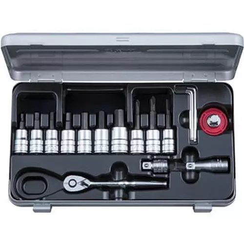Ktc Short Hexagon Bit Socket Wrench Set, TBT3S17HX