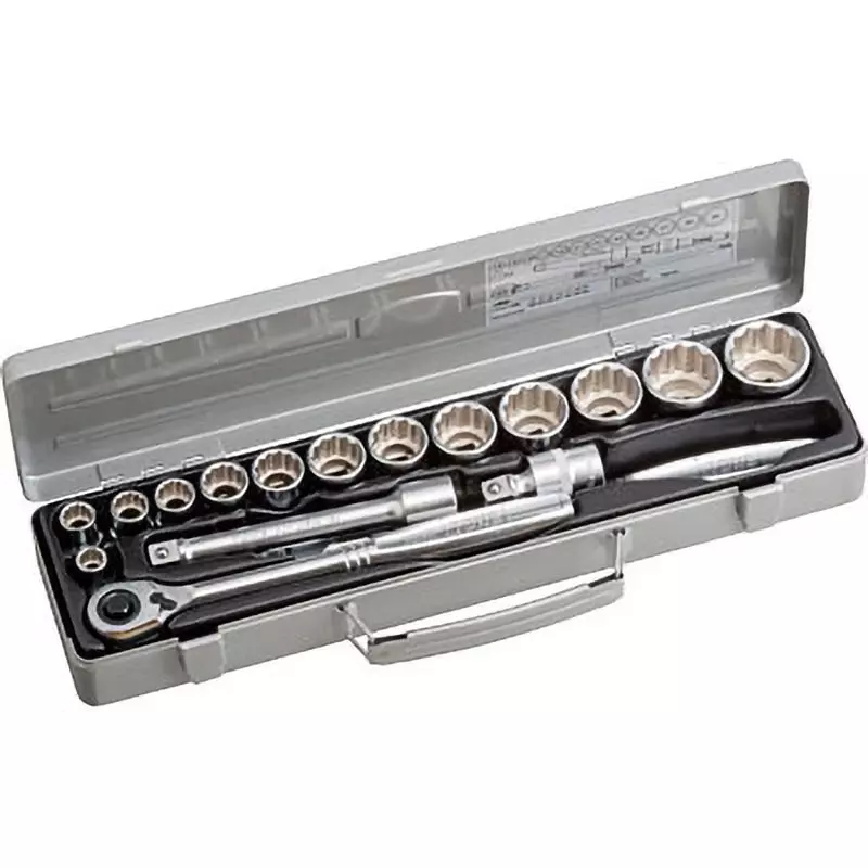TONE Socket Wrench Set 760M 12.7 mm Square Drive, 760M (Set of 17 Pcs)