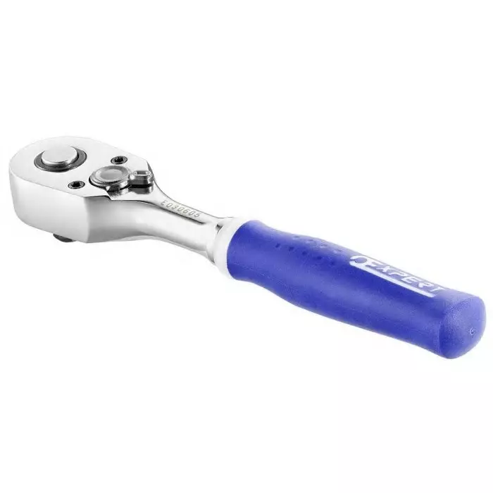 Facom 1/4 in Ratchet with Ratchet Handle, 140 mm Overall, E030605