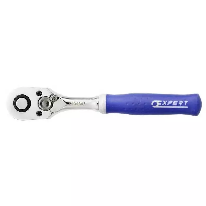 Facom 1/4 in Ratchet with Ratchet Handle, 140 mm Overall, E030605