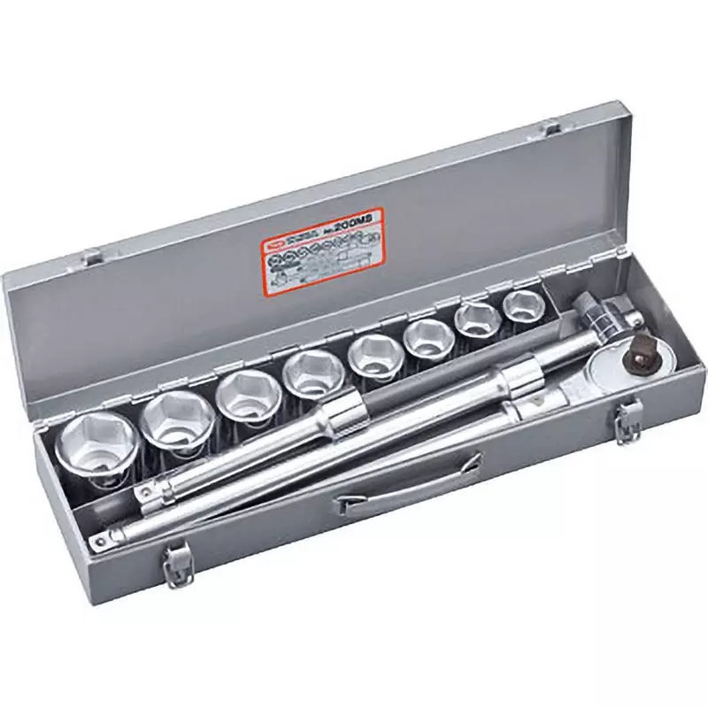 TONE Socket Wrench Set 200Ms 19 mm Square Drive, 200MS (Set of 12 Pcs)