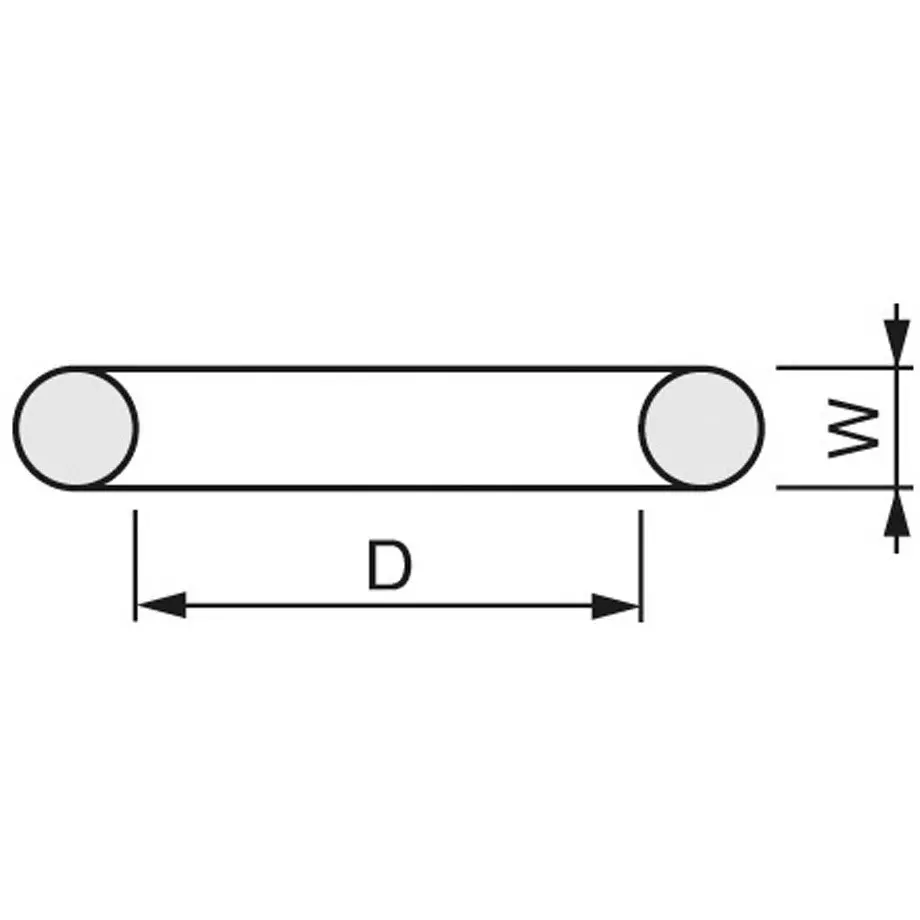 TONE O-Ring / Impact Black 47 mm Diameter 5.3 mm Width, RINGW31S (Pack of 10 Pcs)