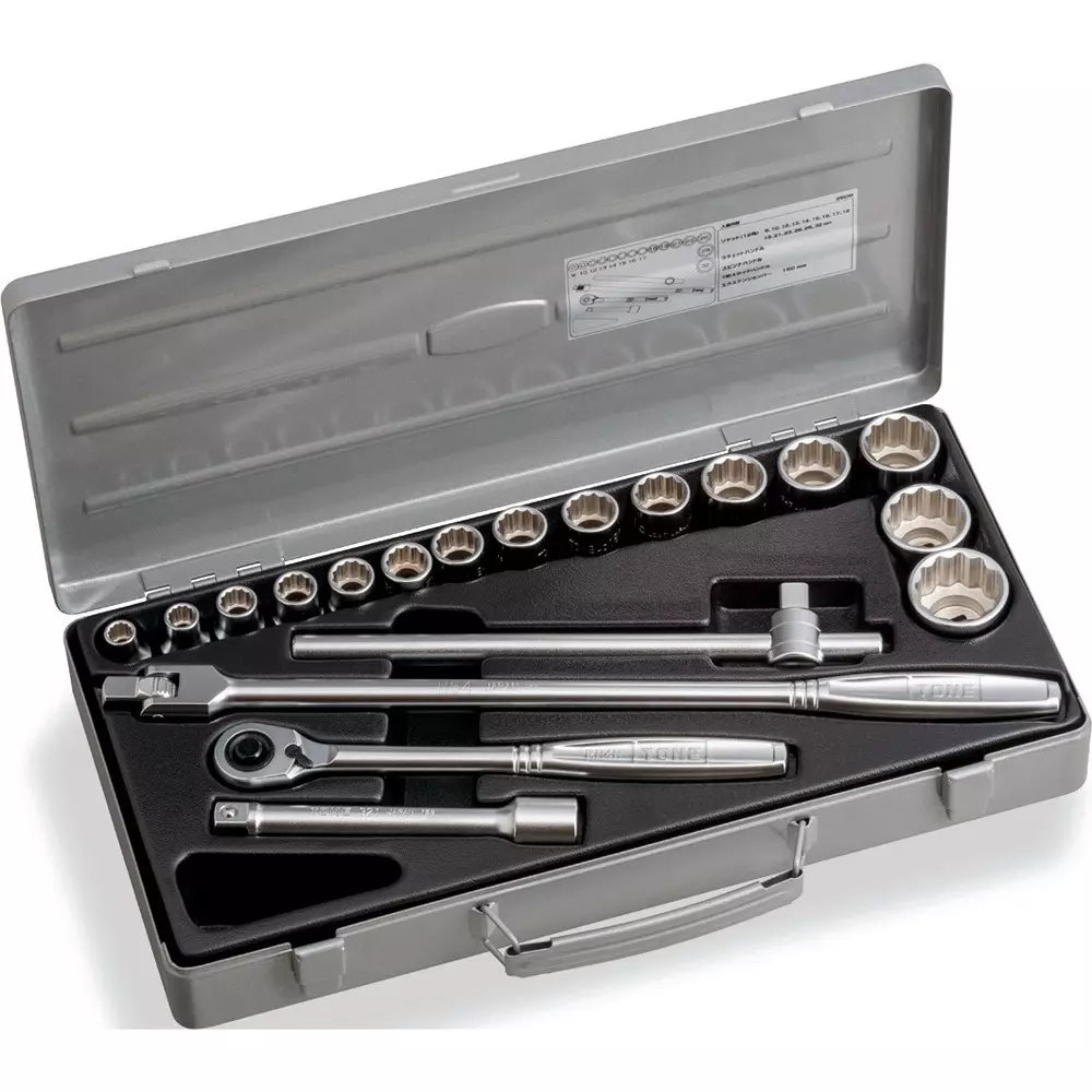 TONE Socket Wrench Set 12.7 mm Square Drive, 260M