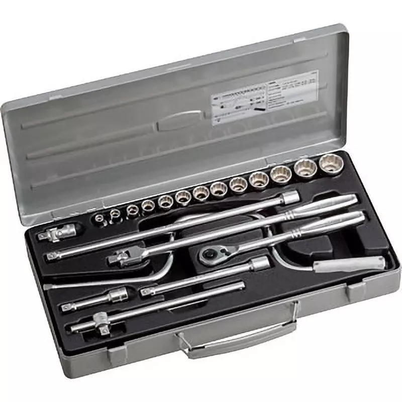 TONE Socket Wrench Set 1500 9.5 mm Square Drive, 1500 (Set of 21 Pcs)