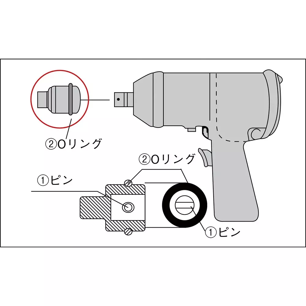 TONE Impact O-Ring Black 5.7x74.6 mm, RINGP75