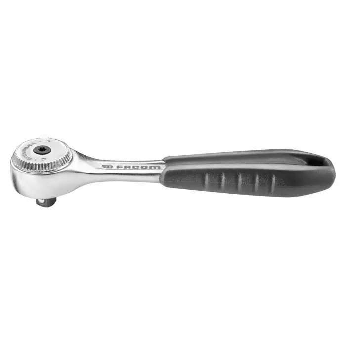 Facom 1/4 in Square Ratchet with Ratchet Handle, 121.2 mm Overall, R.151B