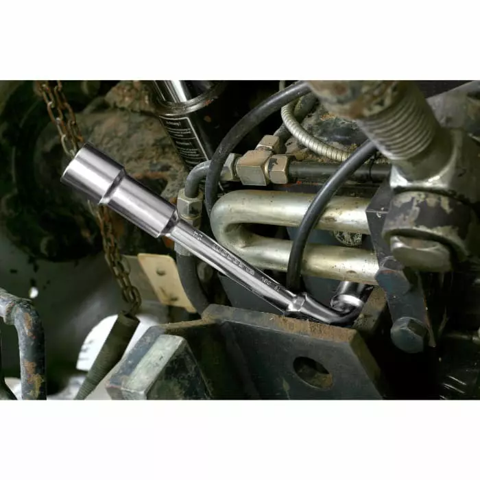Facom 11/16 in Hex Socket Wrench with Tube Handle, 195 mm Overall, 75.11/16